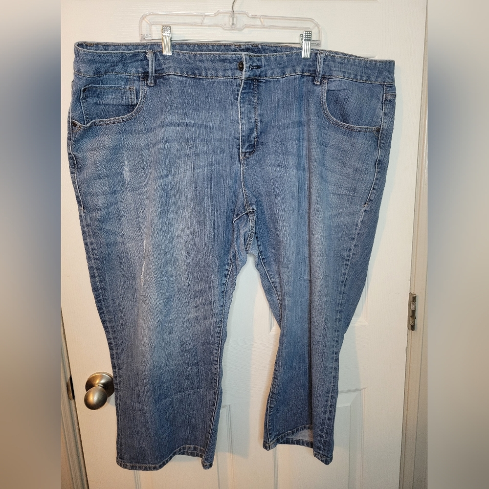Old Navy Women's Jeans 28 Plus Medium Wash Button Zipper Pockets